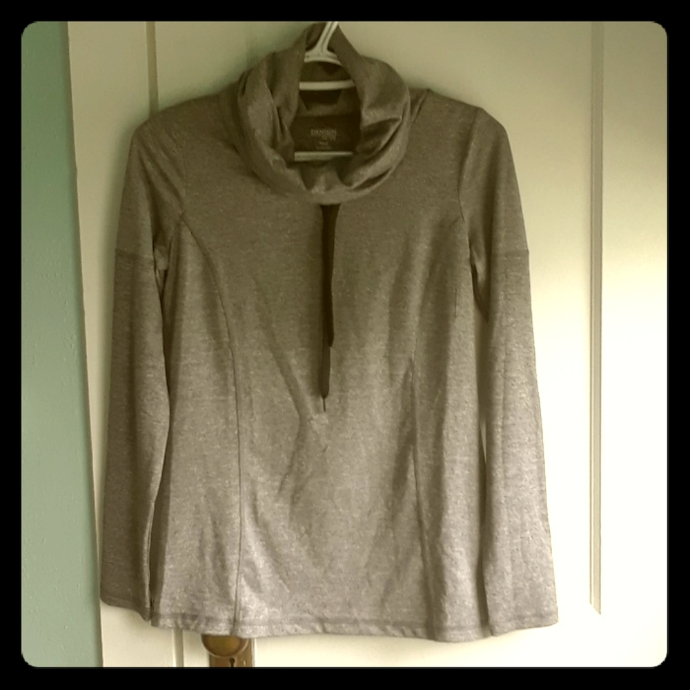 Danskin Dri-fit Cowl Neck Athletic Long Sleeve